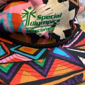 Rare 90s Special Olympics trucker hat colorblock